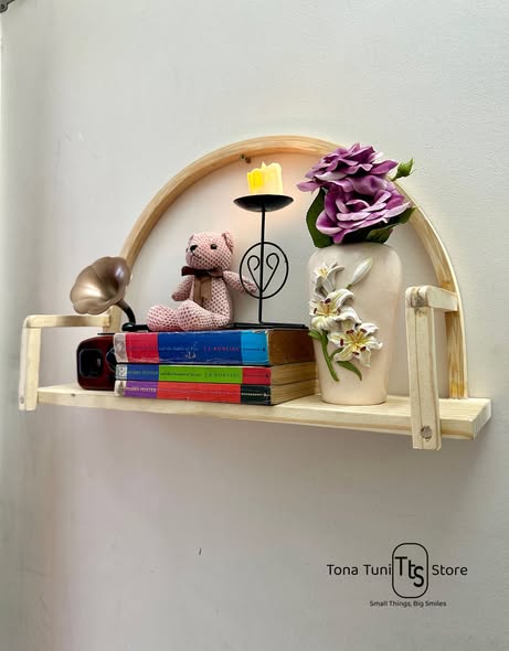 Round shape wooden wall decor