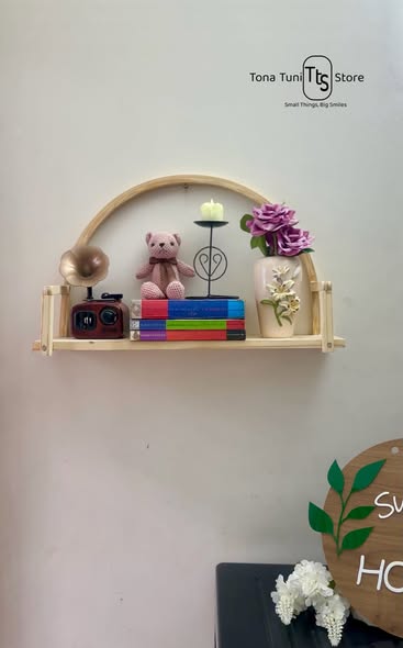 Round shape wooden wall decor
