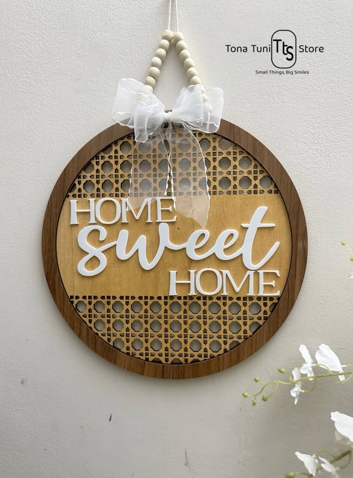 Rattan pattern wall decor or door plate